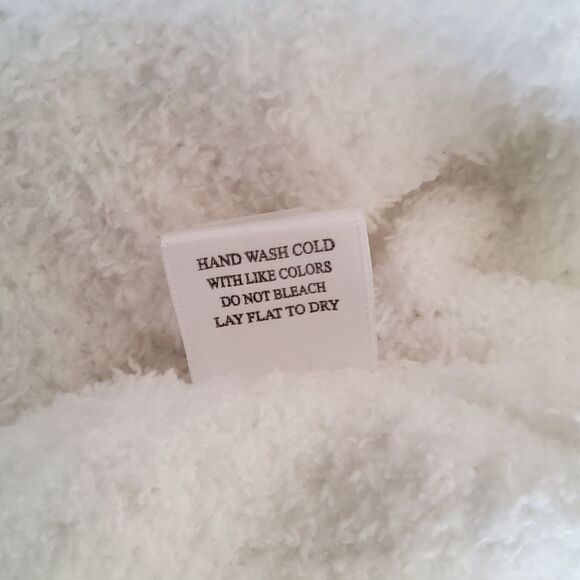 Hello Nite Plush Pullover Cozy Super Soft V-Neck Sweater XS White New - Picture 6 of 7